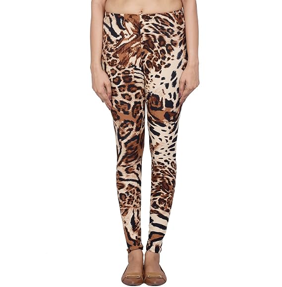 JUBINATION Printed Warm/Winter/Velvet Animal Print Tiger Legging (Assorted)  Brown : Amazon.in: Clothing u0026 Accessories
