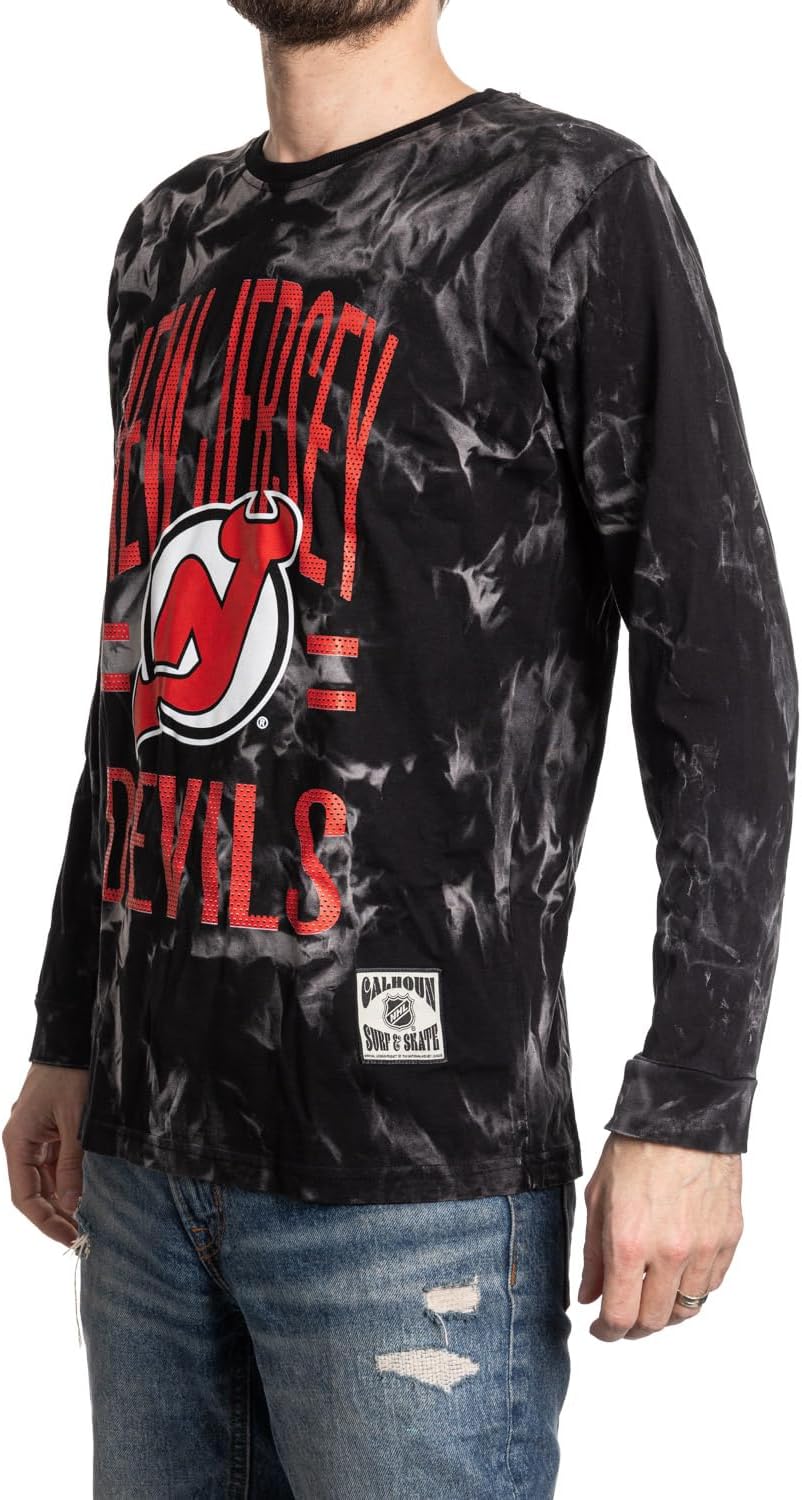 Calhoun NHL Surf & Skate Mens Crystal Tie Dye Long Sleeve Cotton Shirt – The Sunset Collection