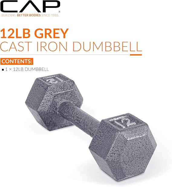 CAP Barbell Cast Iron Hex Dumbbell | Multiple Options