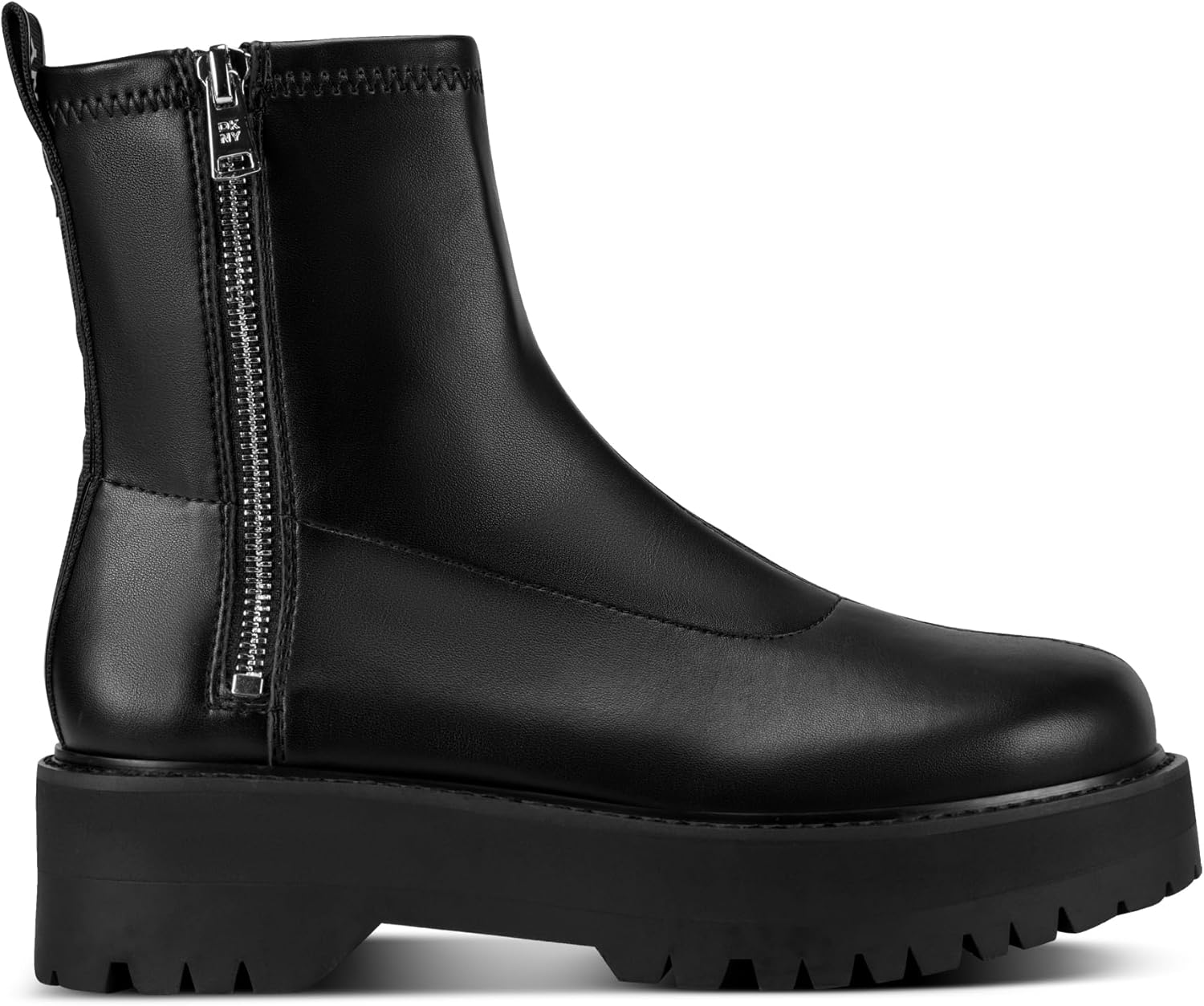 DKNY womens Balthild Lug Sole Boot With Side Zipper