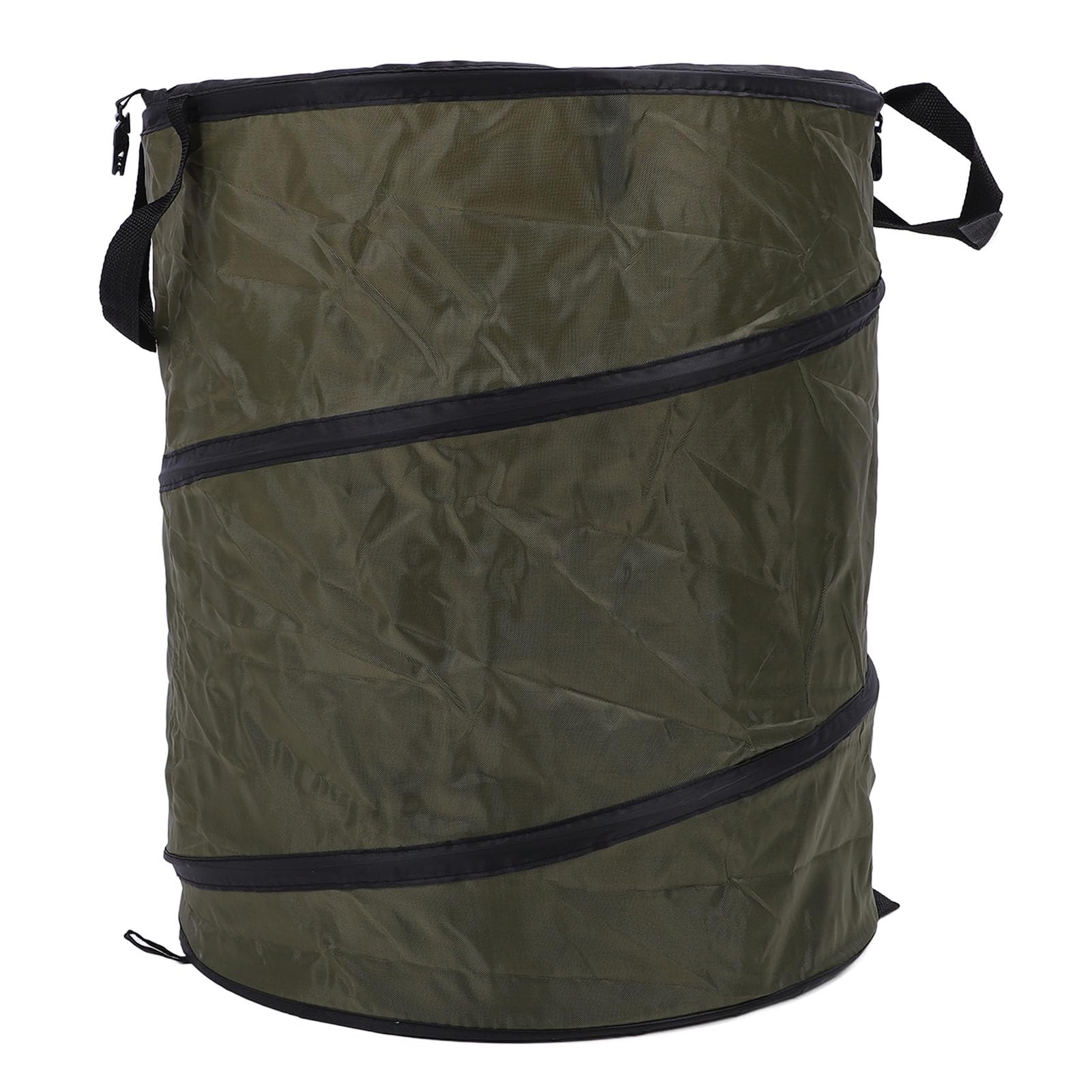 Contenitore Spazzatura Pieghevole Portatile a Prova di Acqua Oxford Cestino da Campeggio per Picnic All'aperto (verde scuro)