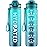 QLUR Water Bottle with Straw, 32oz Motivational Water Bottles with Time Marker to Drink, Tritan BPA Free, 1L Sports Water Bottle with Carry Strap LeakProof for Women Gym Fitness Outdoor (1 Pack)