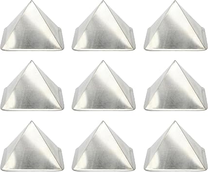 Tridhatu Pyramid 2 Inch |Pack of 9 | Vastu Dosh Nivaran | Positive Energy, Zone Balancing & Protection | for Home, Office & Temple Use