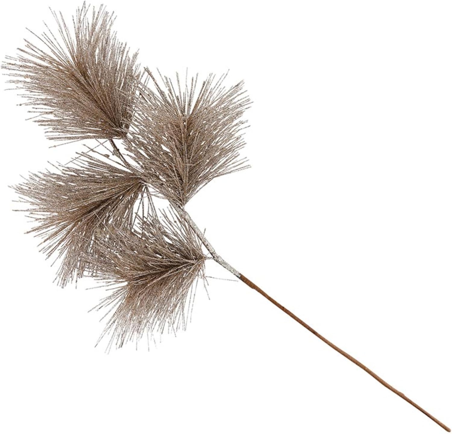 47th & Main Artificial Pine Tree Branch Foliage Stems Picks Vase Fillers for Christmas Wedding Centerpieces Home Decoration, 25-Inch Long, Frosted