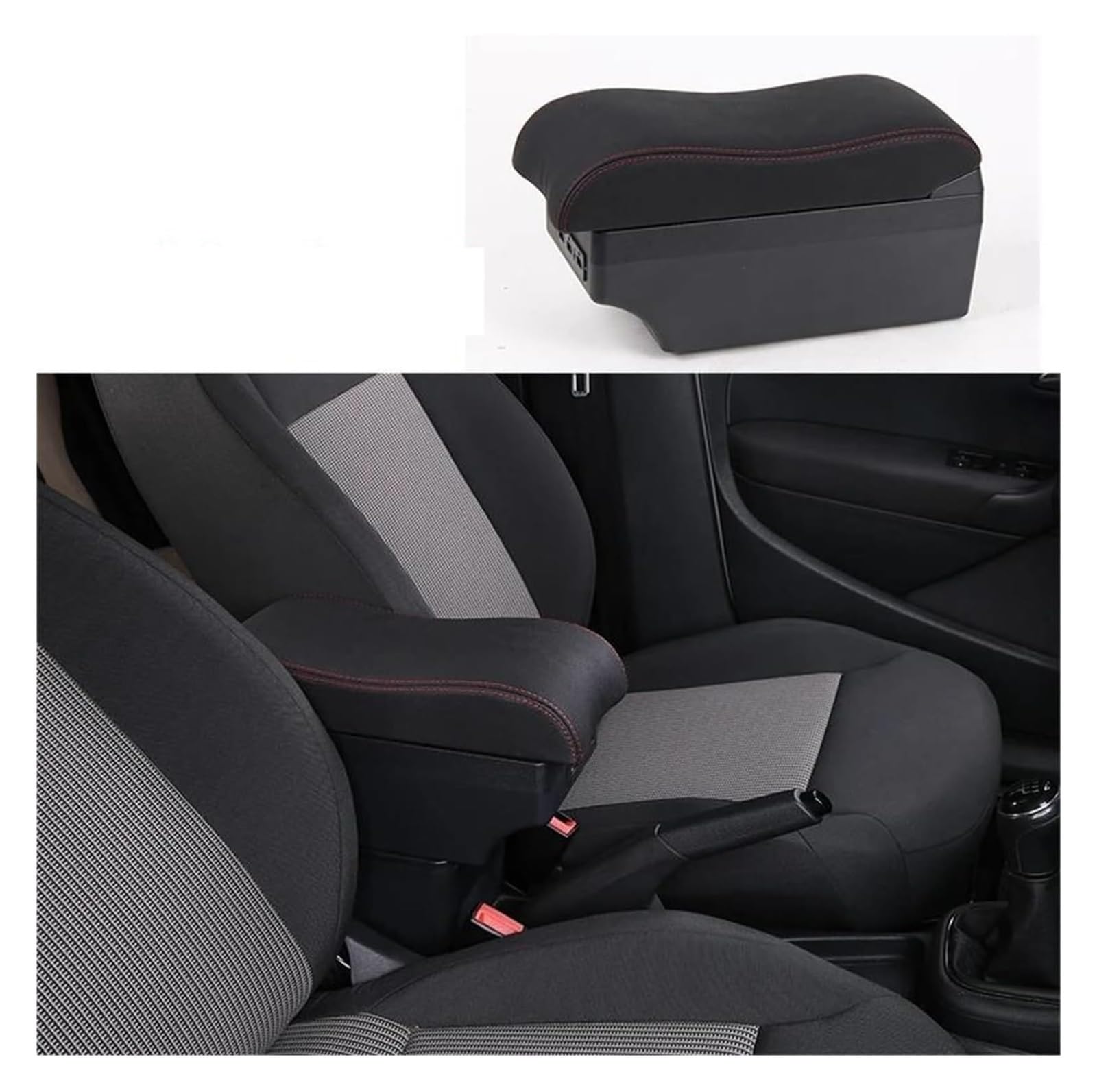 アームレスト コンソール 車用収納ボックス ファビア Fabia 2008-2014 車肘置き 肘掛け 多機能 水カップホルダーと灰 Amazon.co.jp: 車用肘置き ために Fabia 2008-2014 車肘掛け箱二重層センターコンソール充電機能7 USB港(ブラック) :  車＆バイク