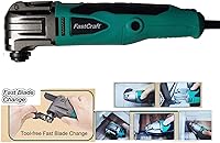 Vista 1 de Herramienta oscilante/multiherramienta – FastCrat PRO Modelo JD2545U-K con cable de alta gama 5 años de garantía 5.0A nominal pico 2.4A/sin llave/6