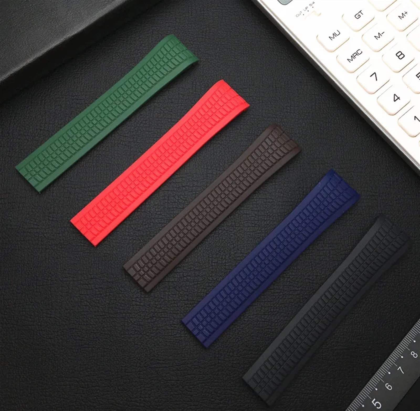 21 mm Silikonkautschuk-Armband für Uhrenarmband der Serie 5164a, 5167a, 5968a