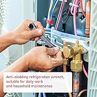 Vista 4 de Imperial Tool 127C HVAC Service Llave de trinquete para HVAC Refrigeración y Aire Acondicionado, 1/4", 3/8", 3/16" y 5/16