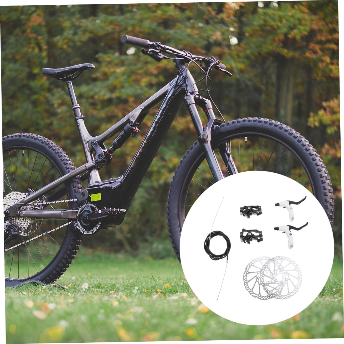 ibasenice Pastiglie Freno Disco per Bici da Strada e Mountain Bike, Design a Foro Cavo e Struttura Multisparone, Set 1 Nero