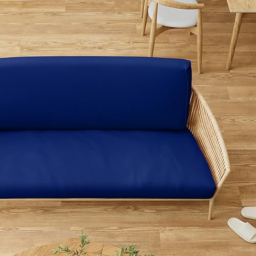 Miniatura 5 de MoNiBloom Funda elástica para futón individual, sin brazos, funda para sofá sin brazos, protector de muebles, funda lavable con cremallera para