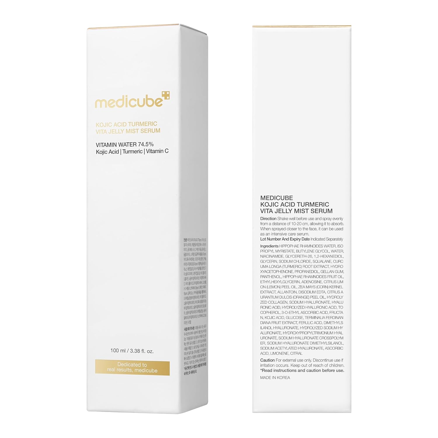 medicube Jelly Mist Serum with Kojic Acid Turmeric | 2-in-1 Daily Facial Spray and Serum | With Vitamin C, Turmeric, Panthenol for Hydrating, Calming Care | Lightweight, Refreshing Mist | 3.38 fl.oz - Image 9