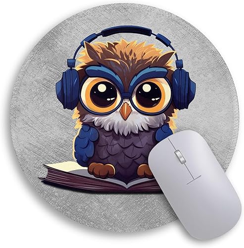 Miniatura 7 de Alfombrilla de mouse de flores de mariposa, lindas alfombrillas de mouse pequeñas para escritorio, alfombrilla de mouse redonda de viaje para mouse