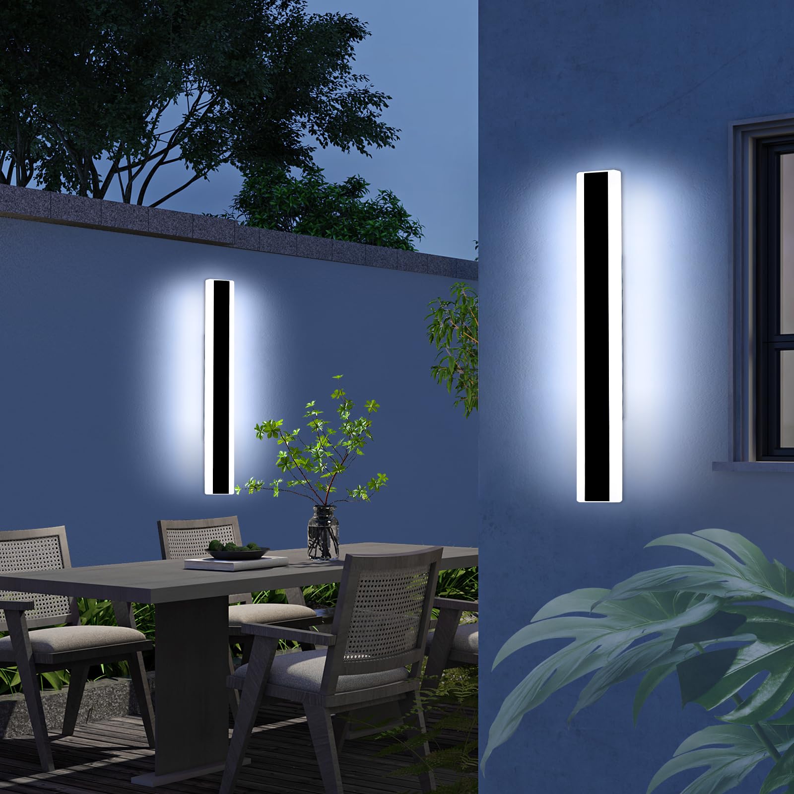 Mikeru 6000K Cool White Wall Light