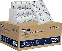 Z fold Paper Towels White Interfold Embossed Paper Hand Towel 2ply C Fold Multi Fold Tissue (Paper, 3200)