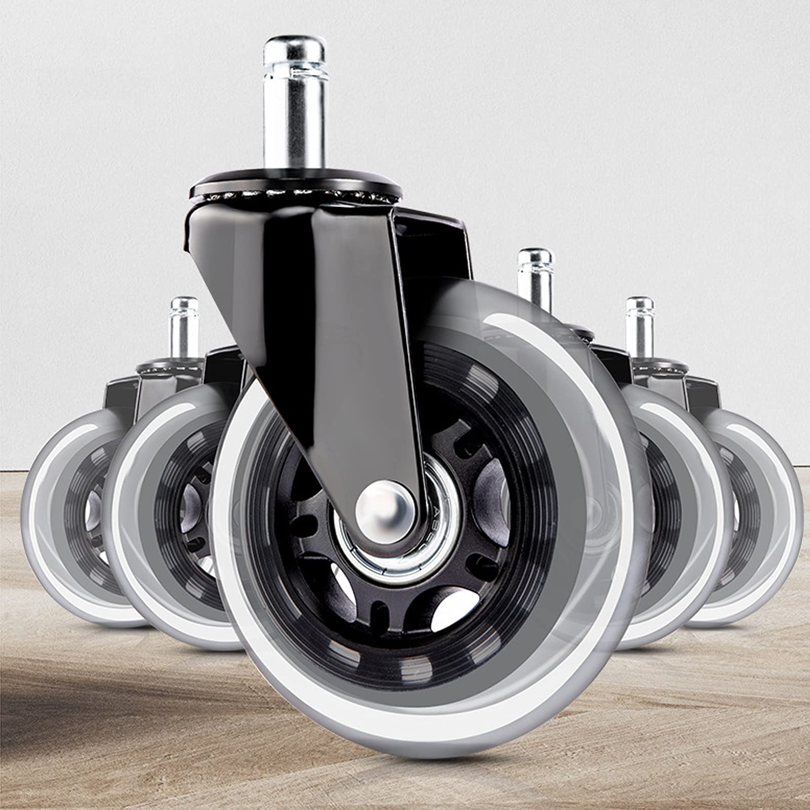 Buy Office Chair Caster Wheels Set of 5, (FIT IKEA Chairs ONLY)3 Inch