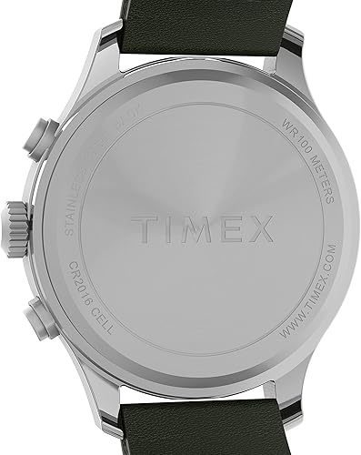 Miniatura 5 de Timex Expedition Field Chronograph 43mm Mens Analog Watch INDIGLO Backlight Durable Comfortable Adjustable Strap Rugged Outdoor Watch 100M Water