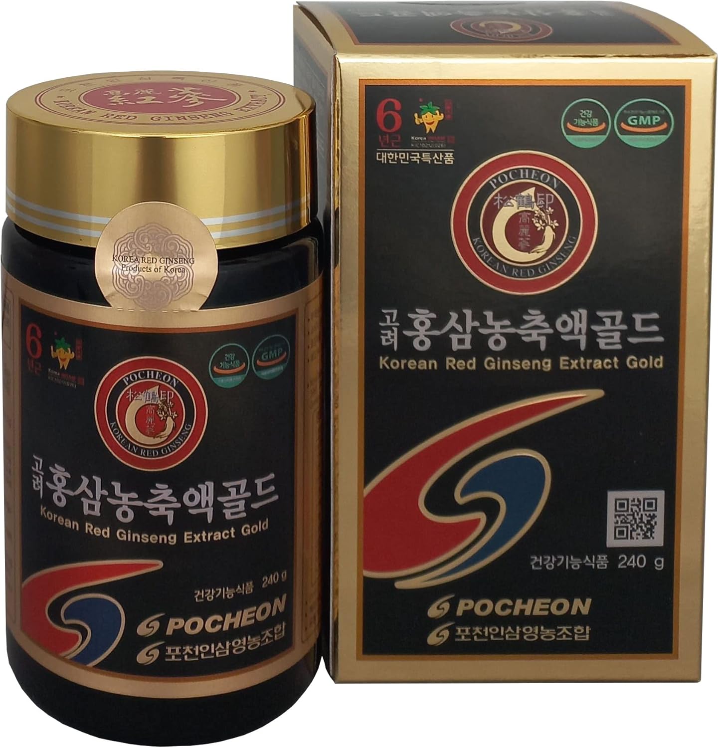 Pocheon Ginseng 240g 100 Pure Korean 6 Years Root Panax Red Ginseng