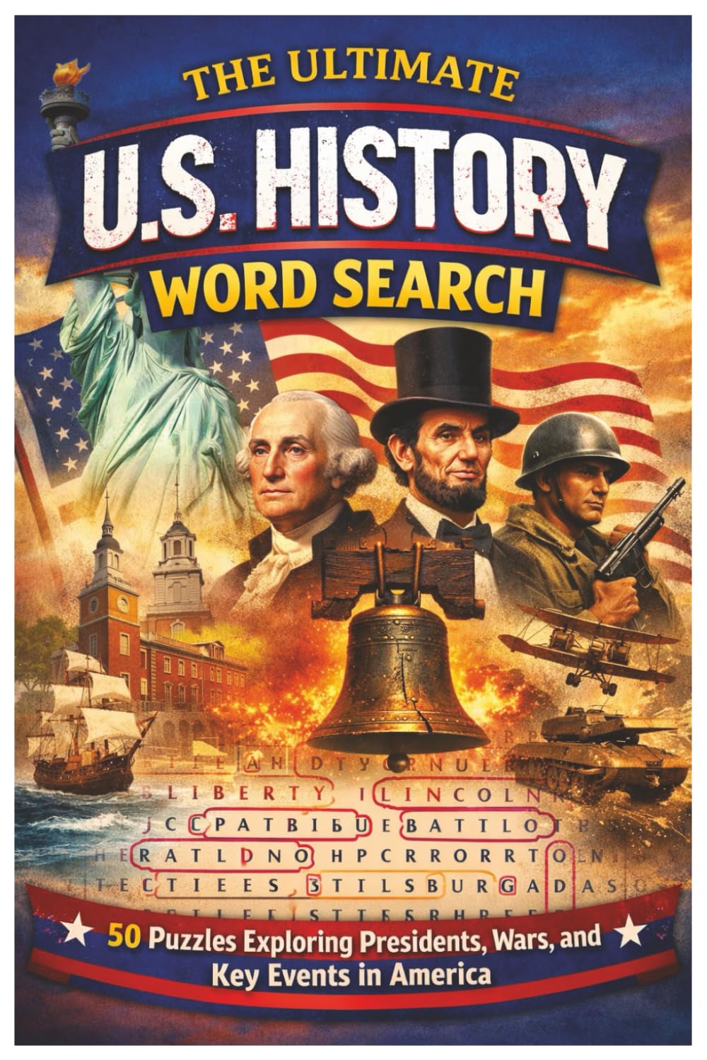 The Ultimate U.S. History Word Search: 50 Puzzles Exploring Presidents, Wars, and Key Events in America (Word Search Puzzle Collection)