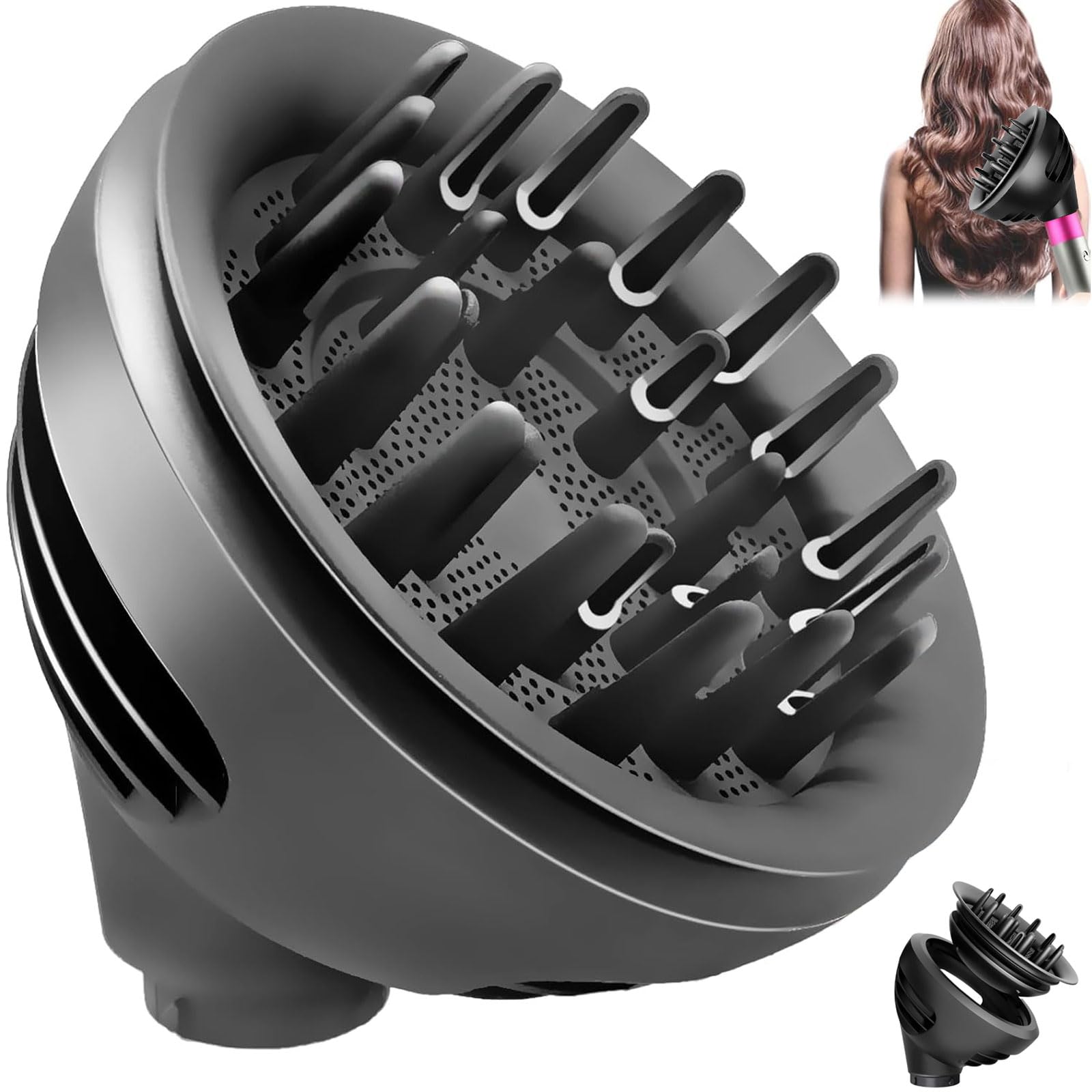 Diffusore Wave+Curl per Dyson Airwrap Styler HS01 HS05 HS08 Accessori, ugello diffusore convertibile per Airwrap Styler in asciugacapelli