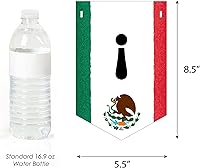Vista 4 de Big Dot of Happiness Viva Mexico - Banderines para fiesta del Día de la Independencia mexicana - Decoraciones para fiestas - Viva México