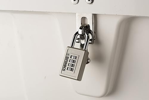 Miniatura 4 de BRINKS - Candado deportivo reajustable de 1.575 in con 4 esferas - Cuerpo fundido a presión de zinc con grillete cromado, azul marino