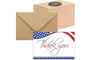 Gratitude for Heroes: 120 Patriotic Thank You Cards for Veterans