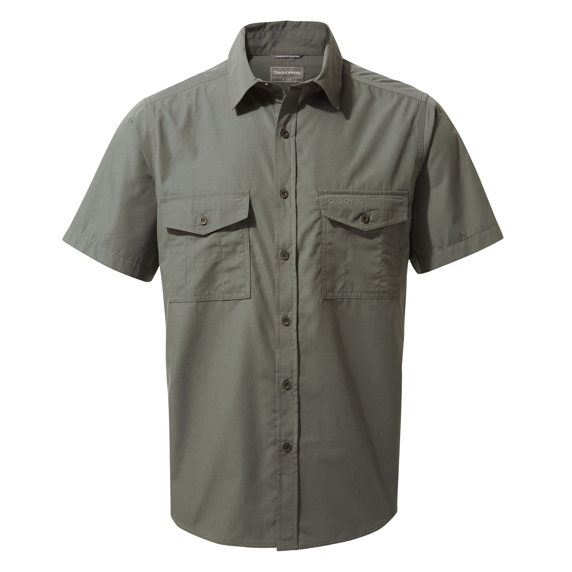 Craghoppers Expert Kiwi wandelshirt met lange mouwen voor dames, Carbon Grijs, 38
