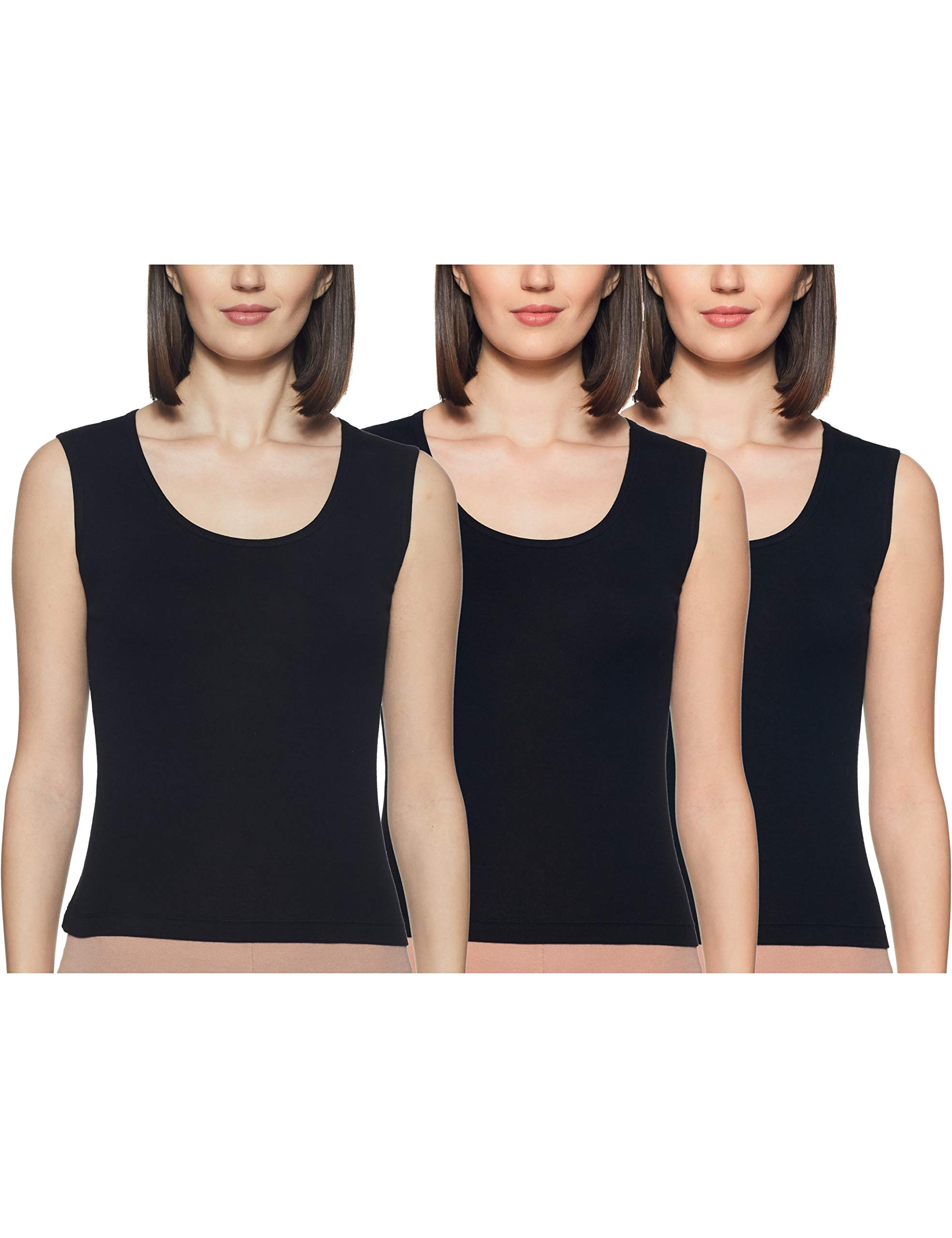 Rupa Softline Women Regular Fit Super Combed Cotton Tank top,Stretchable and Body-hugging ,for Yoga ,Gym wear and Sports Activities ,Pack of 3-image-10