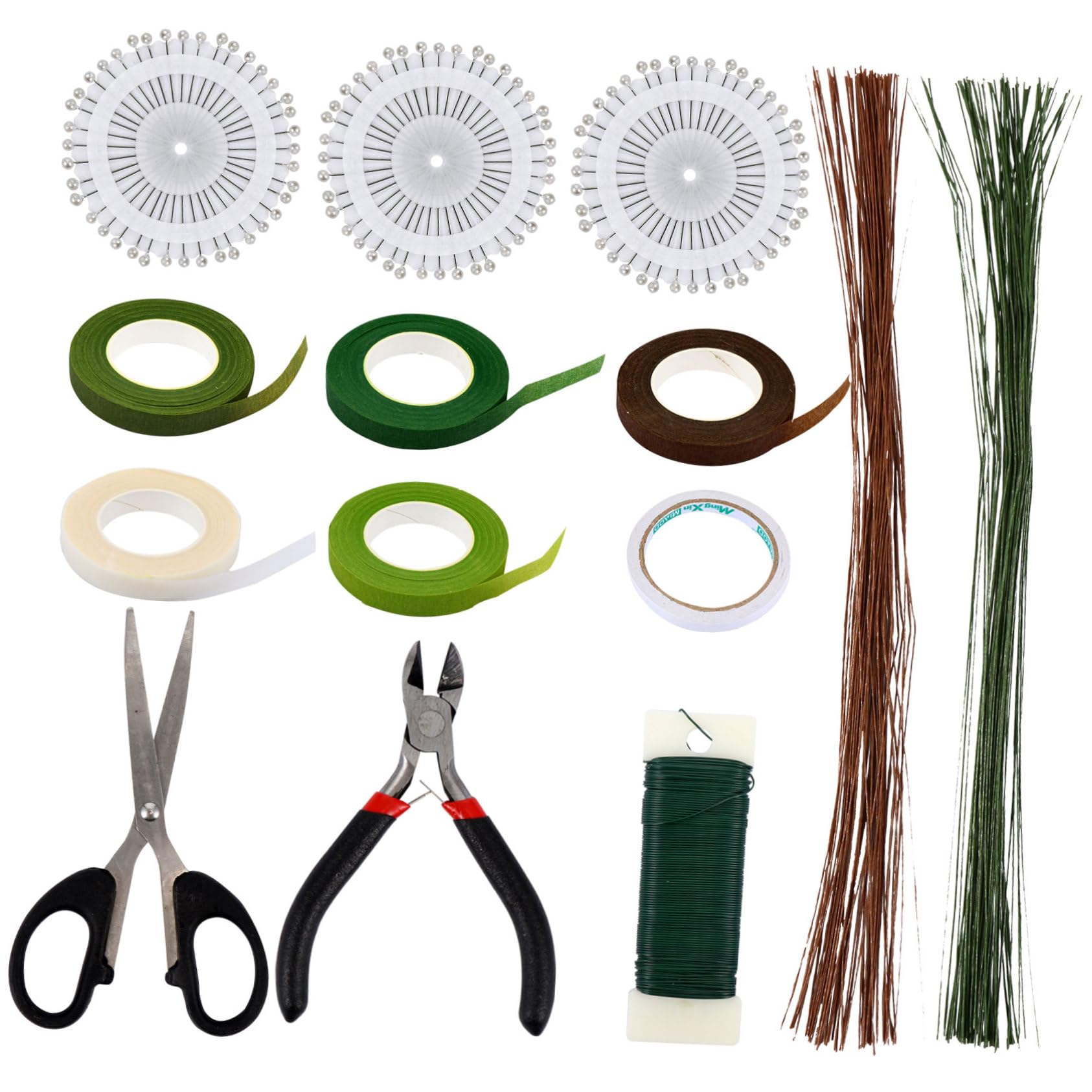 SHINEOFI Dispositivo Empaquetar Flores Kit Herramientas Cinta Adhesiva Arte Floral Manualidades