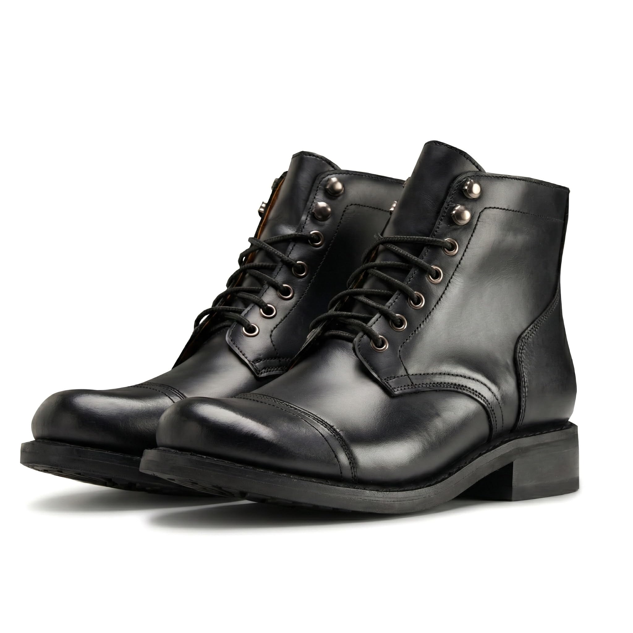 SUREWAY Men's 6" Mid-Top Work Boot - Genuine Leather, Classic Chukka Boots, Lace-Up Ankle Boot