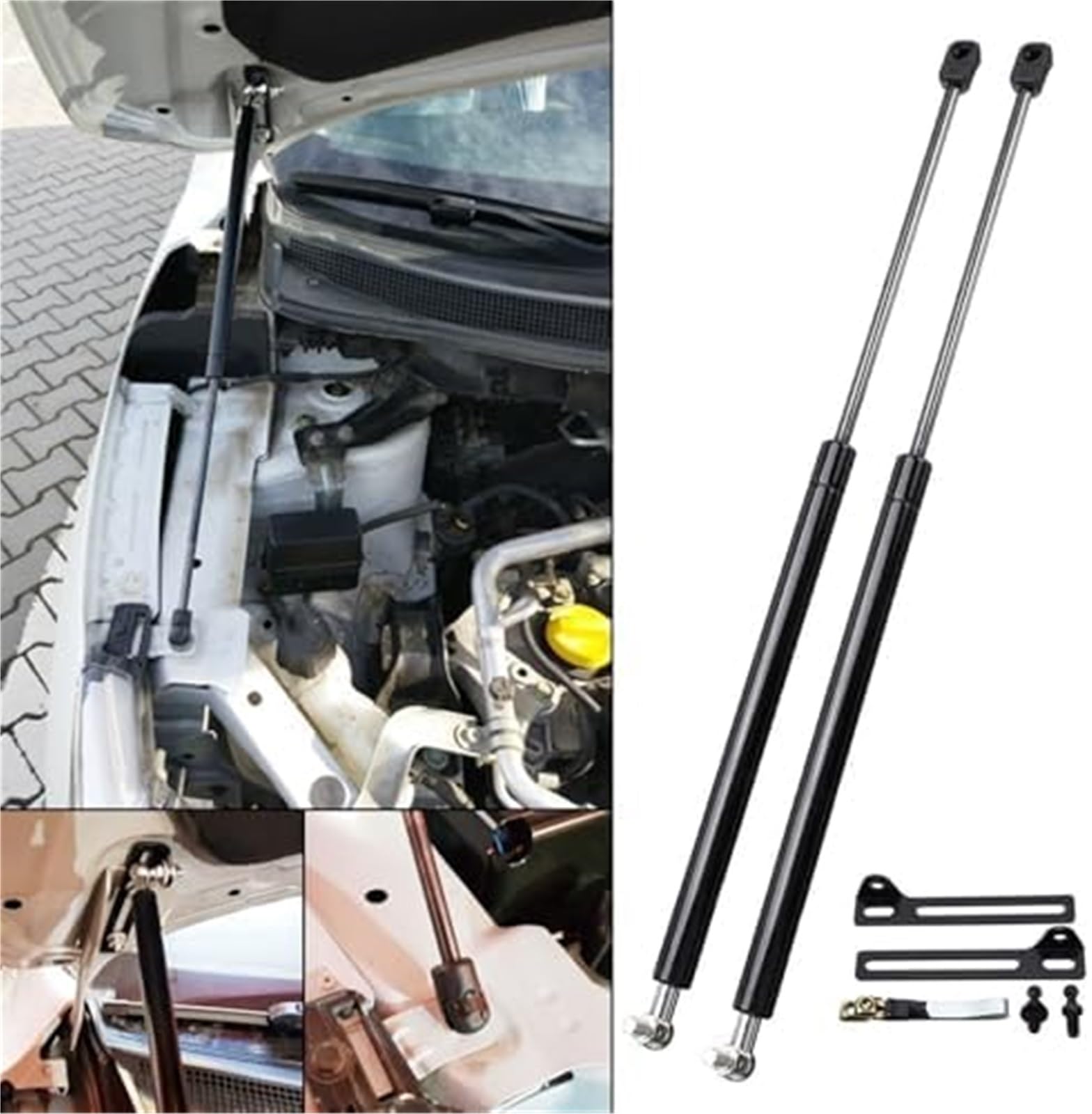 Amortyzator przedniej maski pojazdu Dźwignia hydrauliczna, dla Nissan, dla Qashqai J11, X TRAIL T32 2014-2018 2X przód samochodu, wsporniki podnośnika maski silnika,