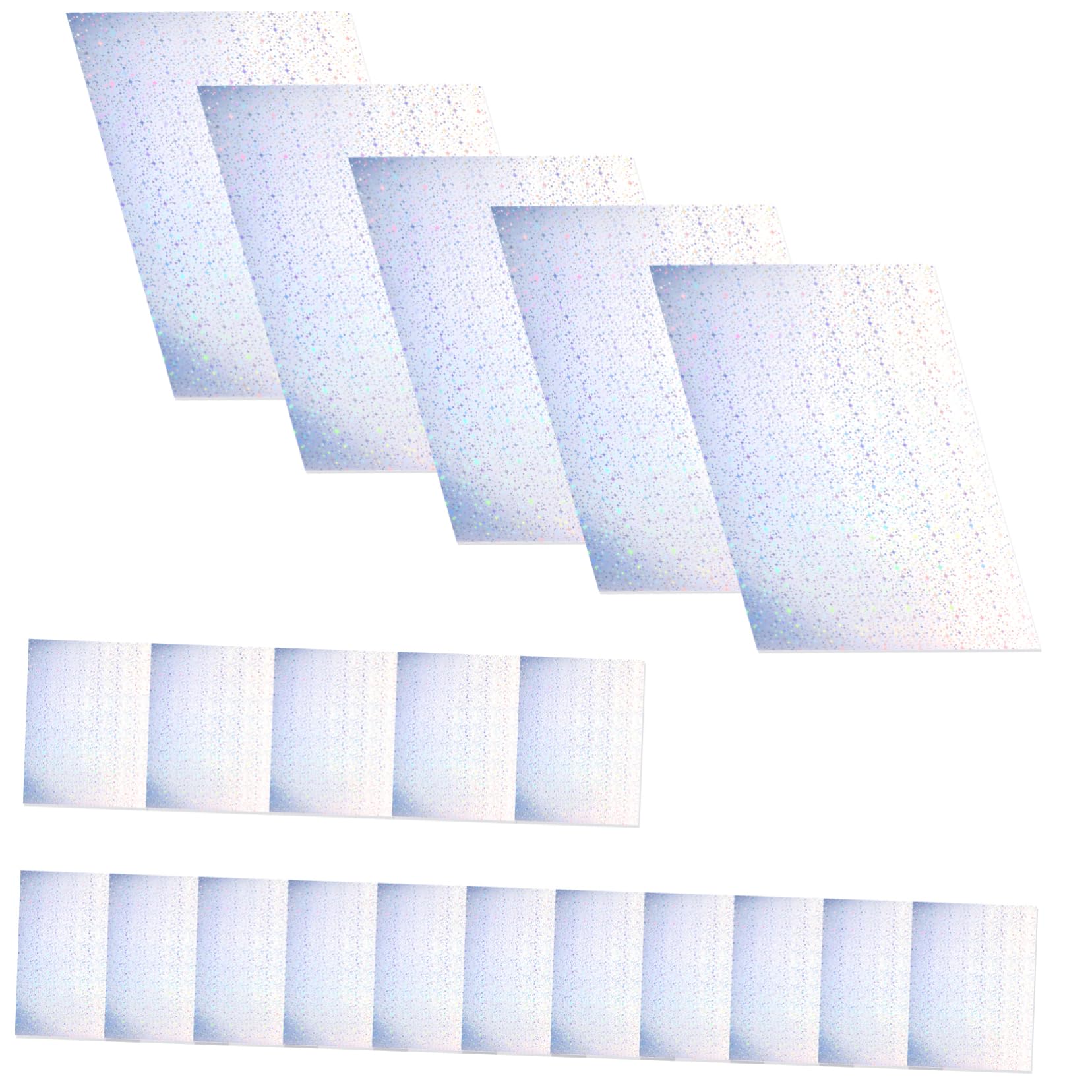 20blätter Aufkleberpapier Zum Bedrucken Holografisch Mattes Papier Für Drucker Selbstklebend Etikettenpapier Für Bürobedarf