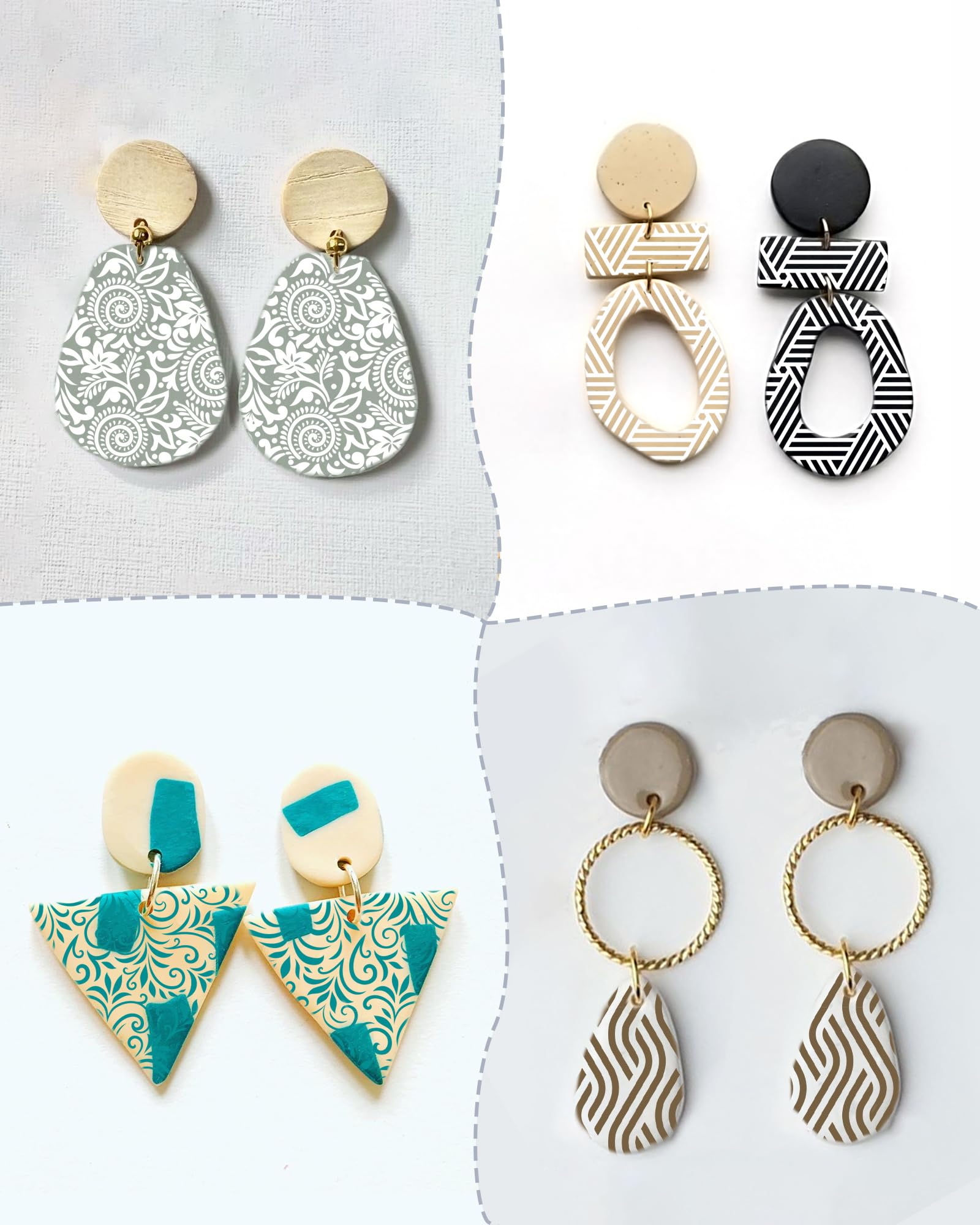 Stud Earrings Polymer Clay Earrings Diy Clay Jewelry Fall Favorite