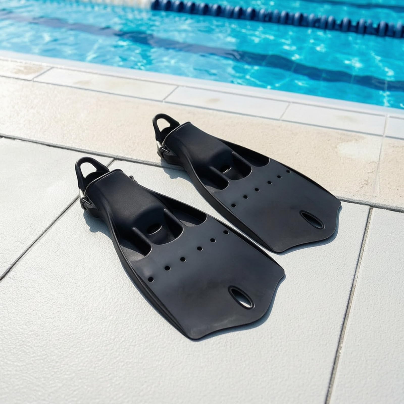 TISHITA Palmes de Plongée Palmes Nageoires Palettes Propulseurs avec Système de Sangle Ressort Ajustable et Semelle Moulée Confortable Rendement de Battement