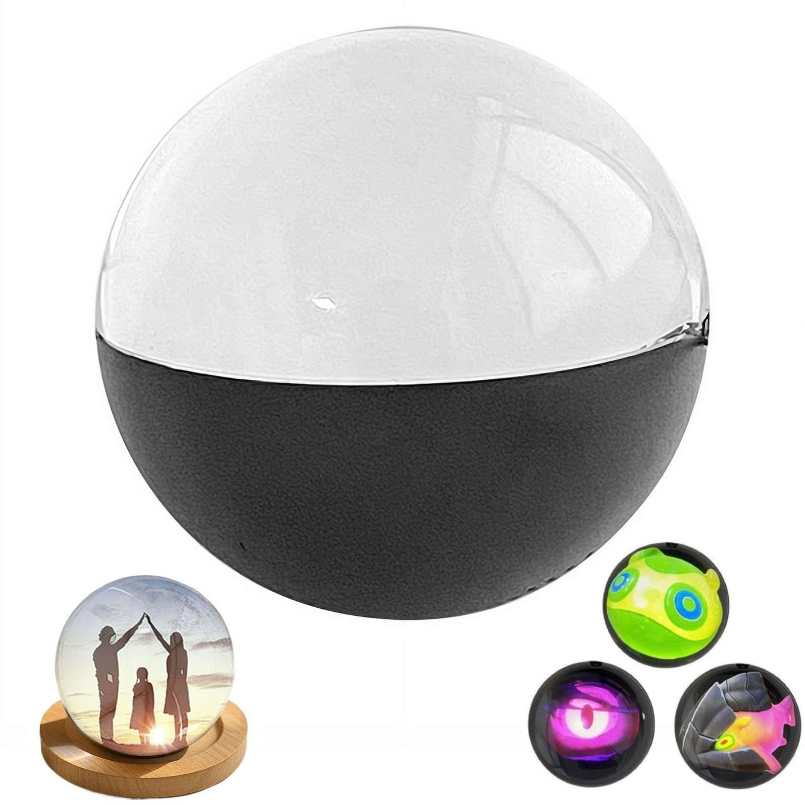 Sfera Di Cristallo Digitale 2,7 Pollici - Display LED Per Foto E Video, Regalo Personalizzato Per Anniversari, Compleanni E Matrimoni