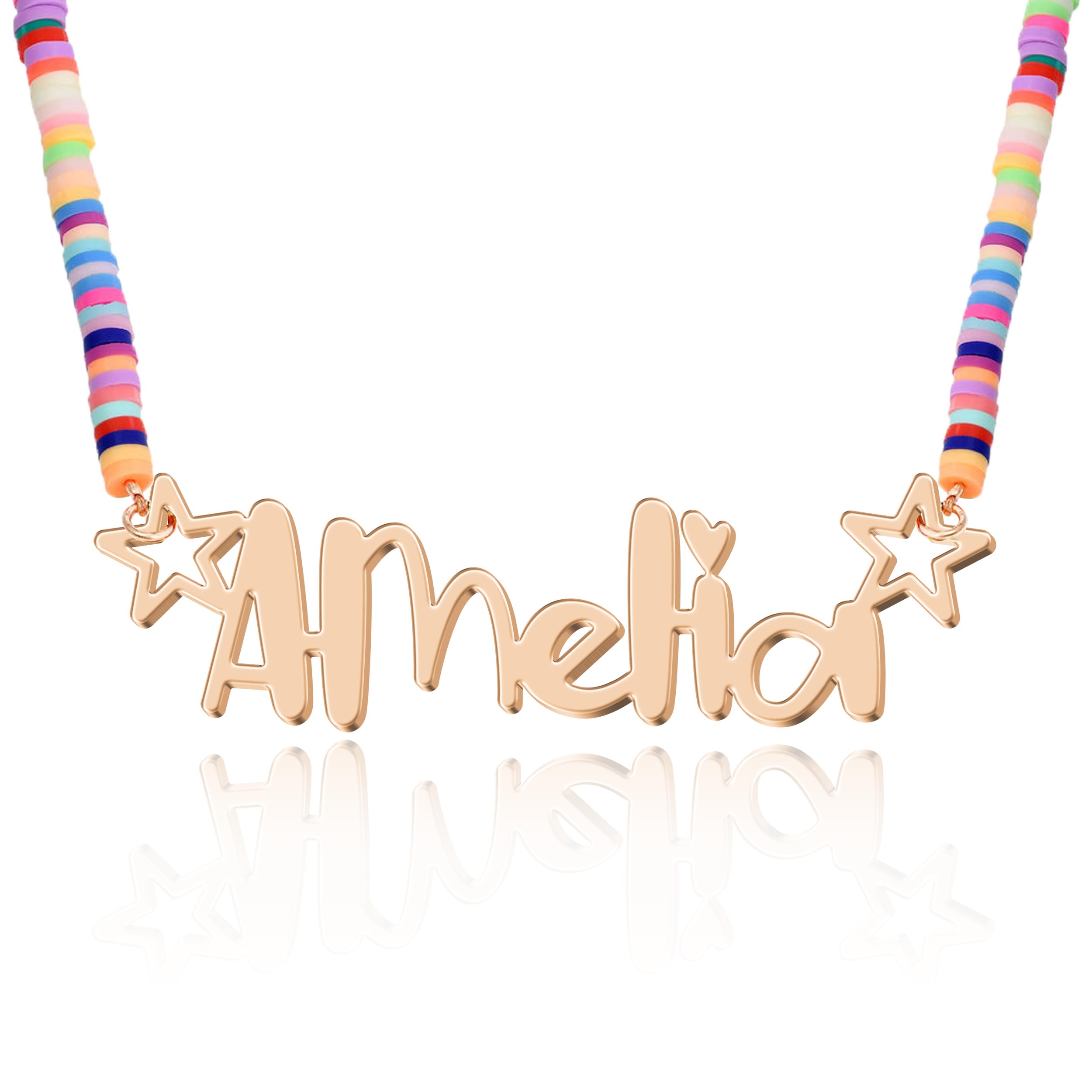 Custom Name Necklace - 925 Sterling Silver &amp; 316 Stainless Steel, 14 Fonts &amp; Multi-Language Options, 4 Colors, 5 Chain Styles, Personalized Gift with Premium Box
