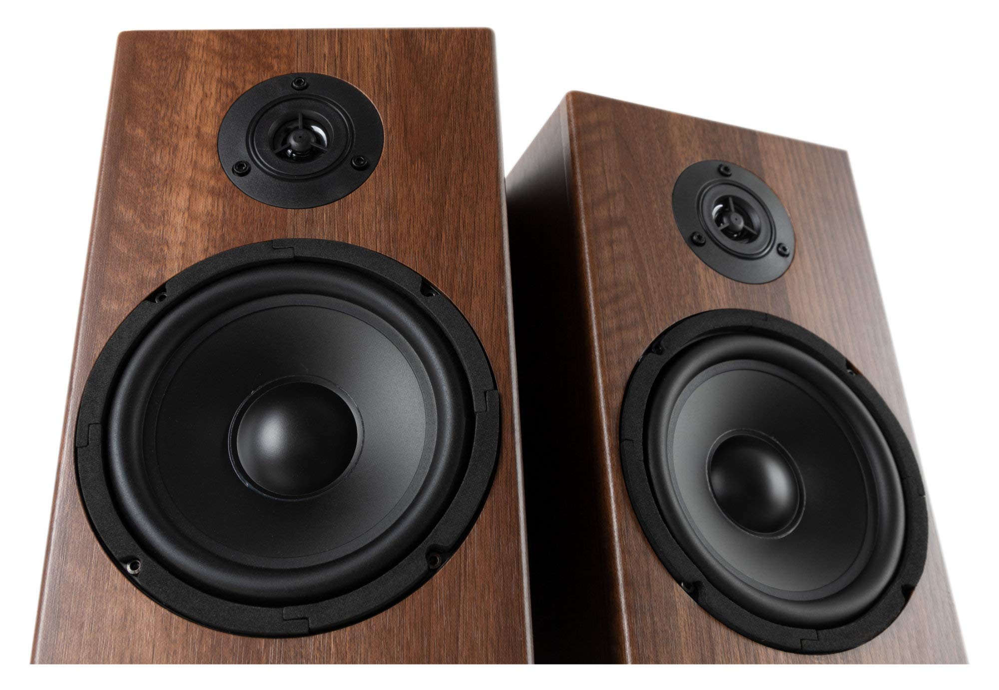 McGrey BSS-265 BR 6,5" Altavoces HiFi de Estantería - 1 Par de Cajas - 40 vatios (RMS) - Sistema de 2 vías - también para Montaje en Pared - marrón