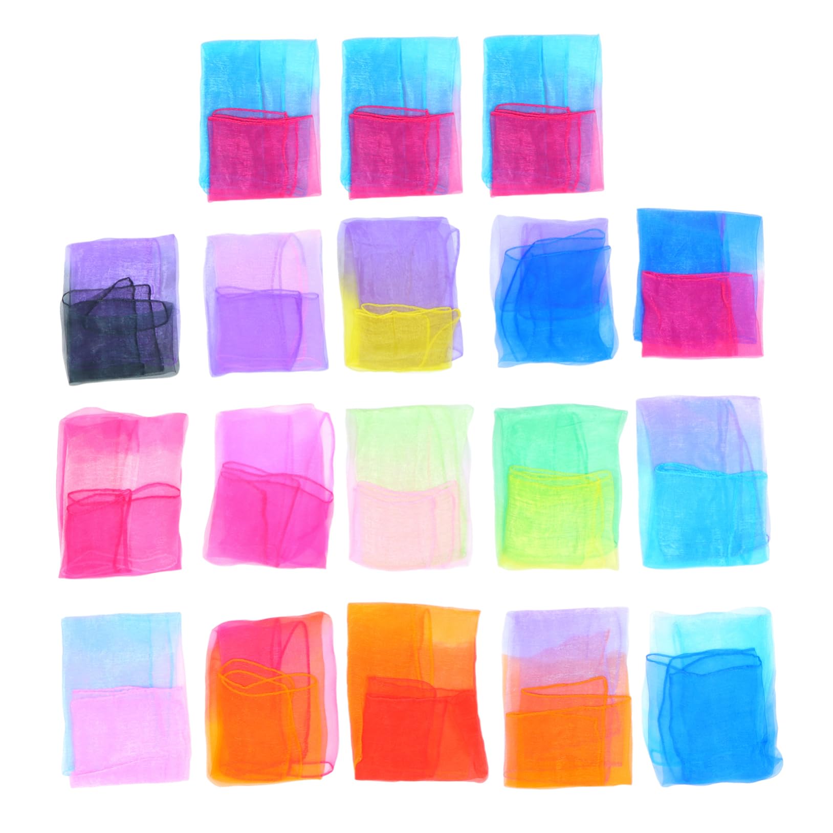 BESPORTBLE 30pcs Boys and Girls Gradient Scarf Lightweight Performance Neckwear for Dance Party Family Gatherings