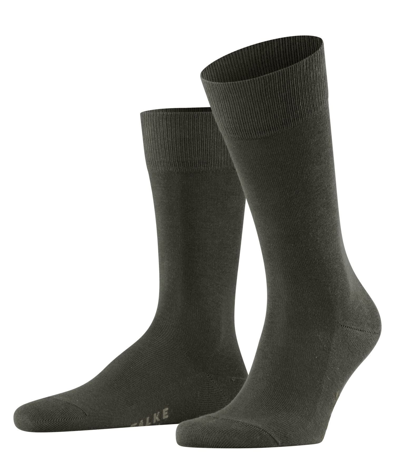 FALKE Men's Family M So Sustainable Cotton Plain 1 Pair Socks, Green Military 7826, 5.5-8