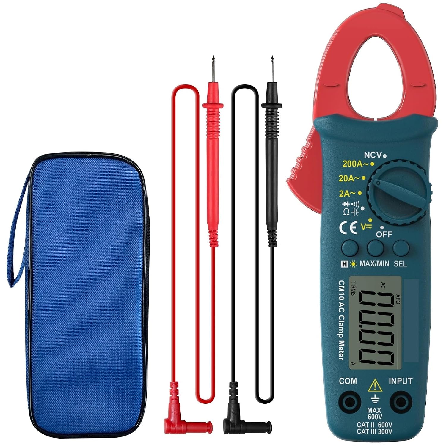 Digital Clamp Meter CM10 Multimeter AC/NVC Resistance Capacitance