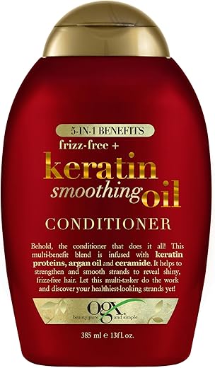 OGX Frizz-Free Keratin Smoothing Conditioner 13 Oz