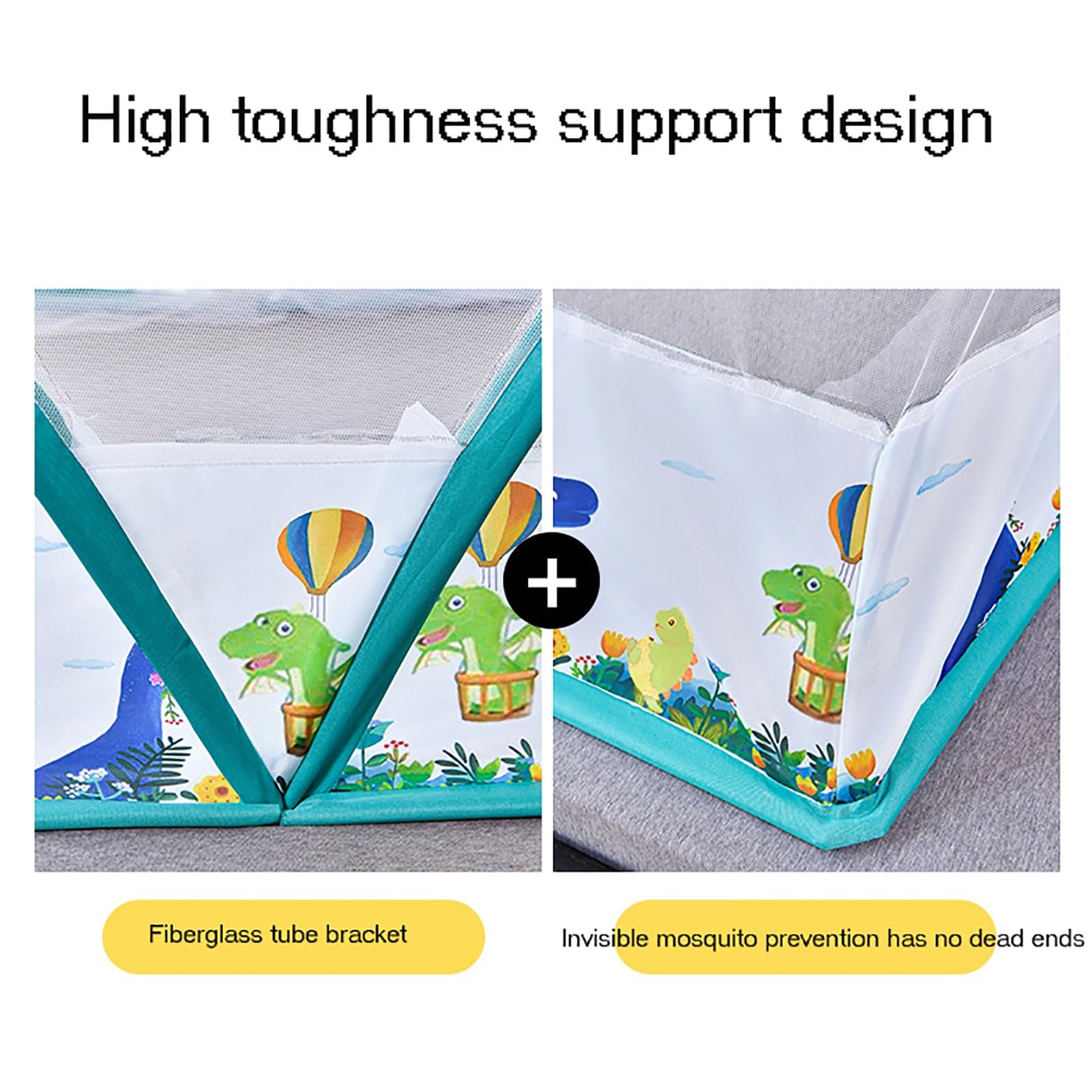 Mosquitera Portátil Plegable, Tienda De Campaña Ligera con Ventilación para Dormitorio De Verano, Tienda De Campaña para Bebés(D,100cm*190cm*80cm)