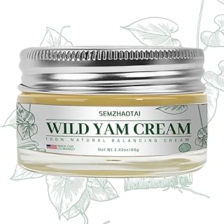 Organic Wild Yam Cream - Hormone Balance & Menopause Relief, Supports Hot Flashes & Night Sweats, 2.82 oz - Designed for the U.S. Market by SEMZHAOTAI