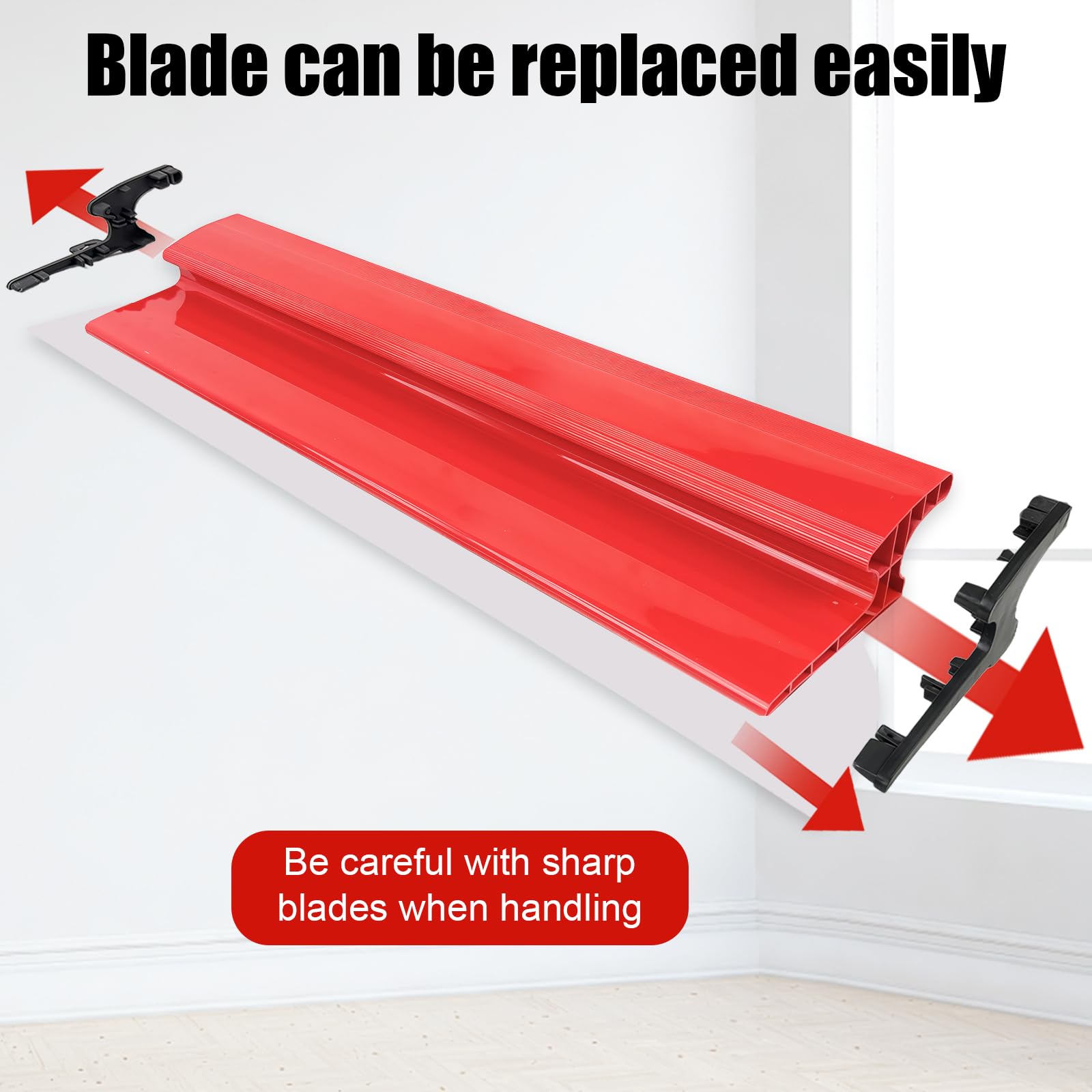 Ensemble de 2 Couteau a Enduire, 25+40 cm Spatule Enduit Set Lissage, Lisseuse Enduit en Acier Inoxydable, Convient à Construction de Murs de Grande Surface