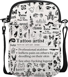 POFULL Tattoo Inspired Gift Tattooist Gift Tattoo Stylist Gift Tattoo Lover Gift Tattoo Artist Definition Crossbody Bag