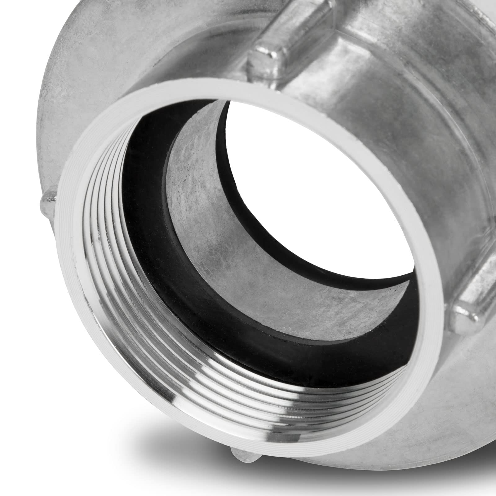 EBERTH 2" Accoppiamento Storz, Accoppiamento Fisso e di Aspirazione in un Set, Raccordo per Tubo Flessibile Storz C con 2 Pollici, Diametro Filettatura Interna 59mm, Diametro Esterno ugello Tubo 52mm