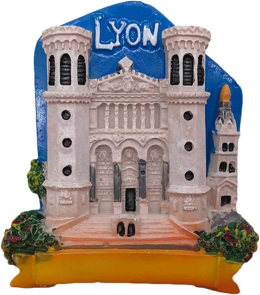 Wedare Magnet Souvenir 3D Lyon France Refrigerator Fridge Tourist Handmade Resin Craft ic Stickers Home Kitchen Decoration Travel Gift