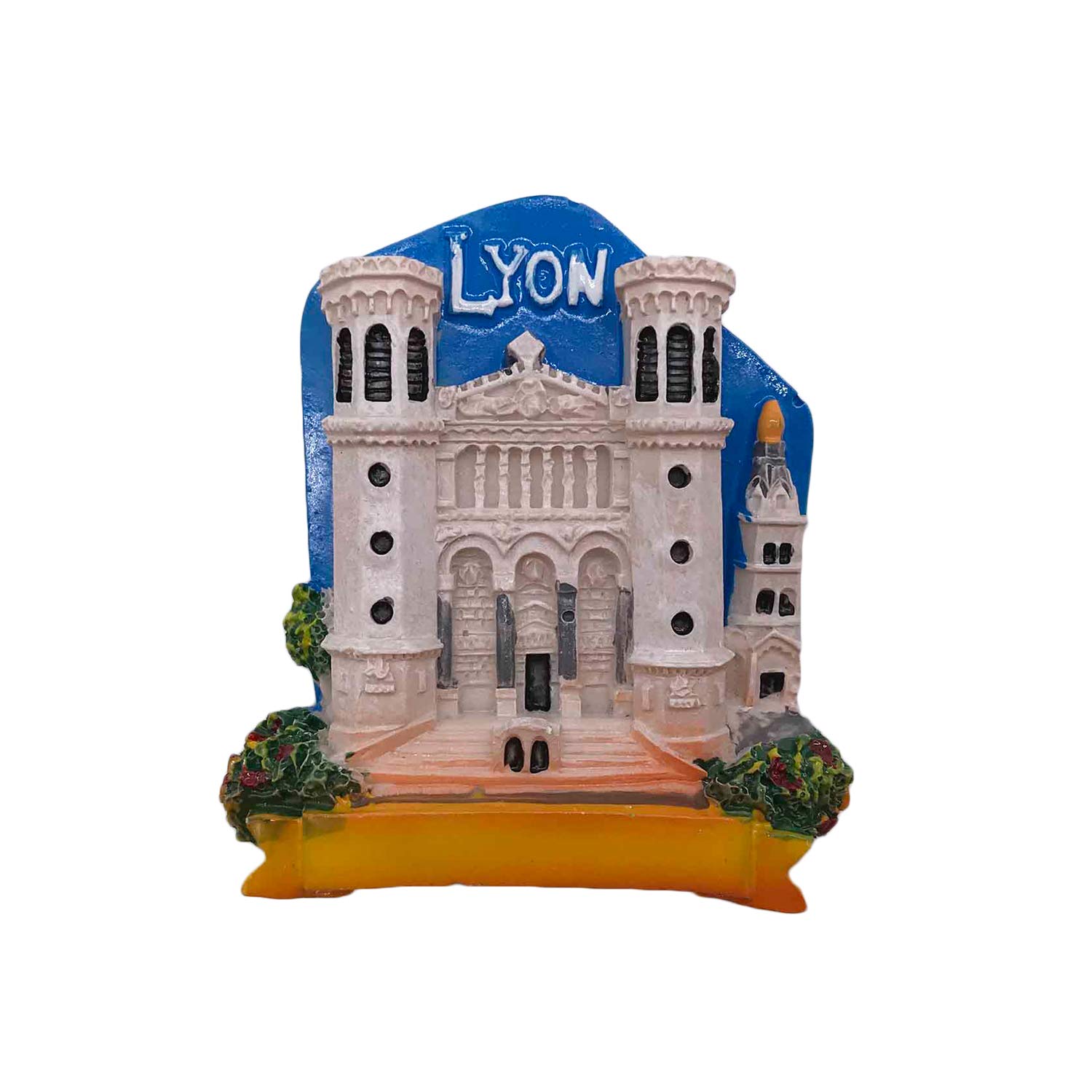 Wedare Magnet Souvenir 3D Lyon France Refrigerator Fridge Tourist Handmade Resin Craft ic Stickers Home Kitchen Decoration Travel Gift