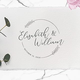 Stamp by Me | Custom Wedding Stamp | Personalized Wedding Stamps | Rubber Wedding Stamp | Diy Wedding | Making Wedding Card, Invitation, Envelope | Design Love Embosser | Wood Handle | Clear Inking