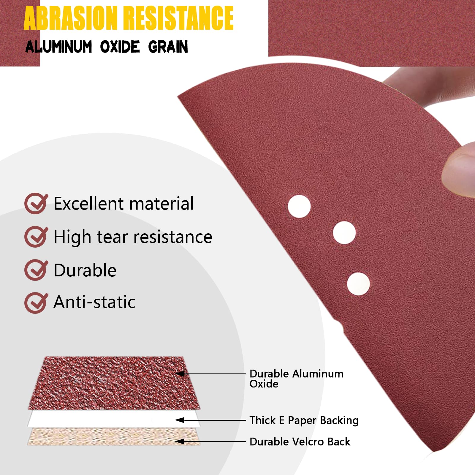 Disques Abrasifs En Maille De 225 Mm 10 Pièces Papier Abrasif